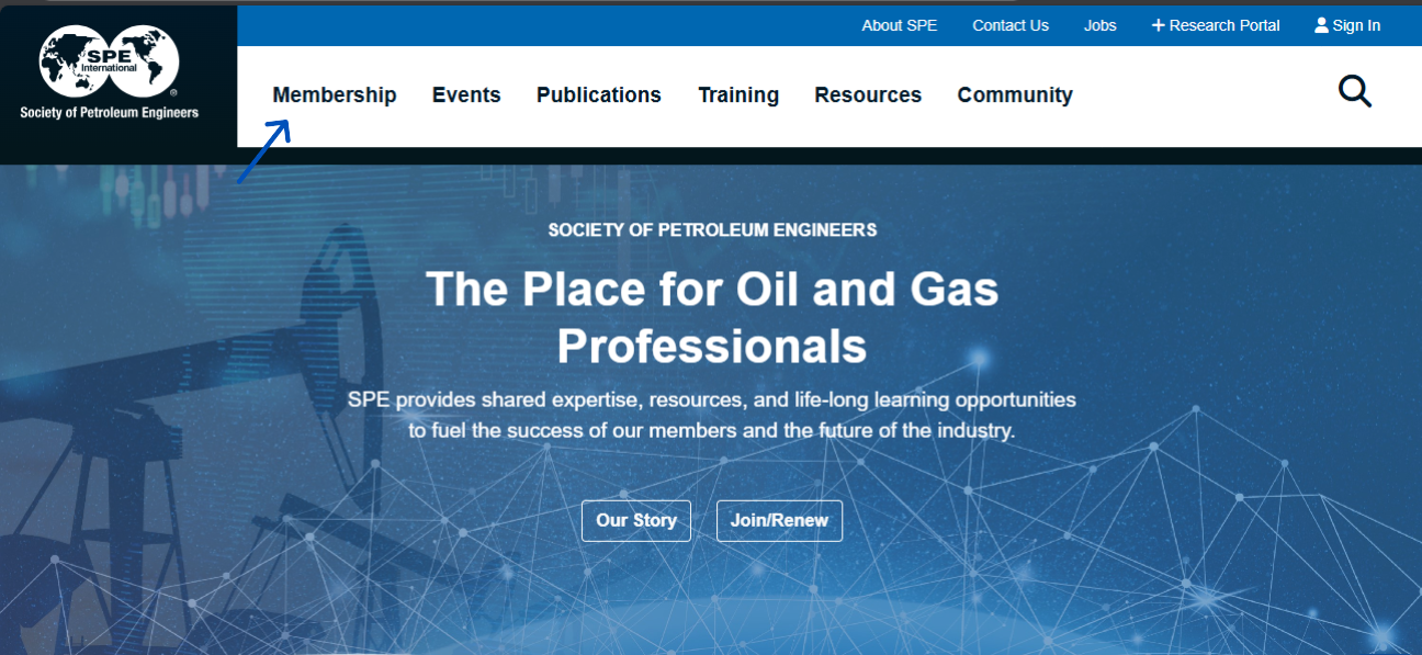 SPE Website Homepage