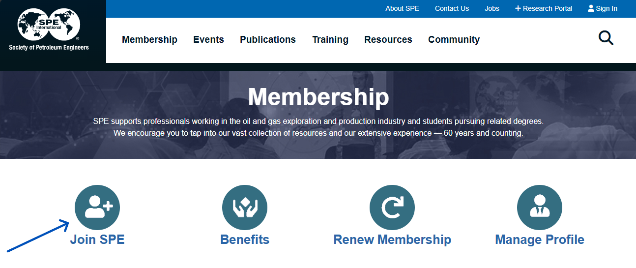 SPE Membership Page